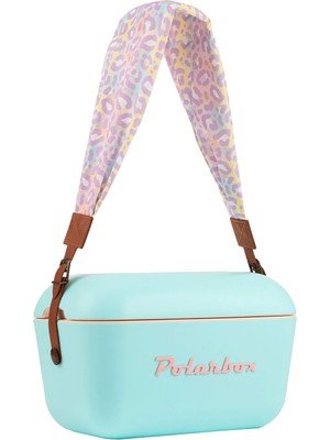 Polarbox Prinkstyle Animal Classic Deri Kayışlı Turkuaz Pembe Soğuk ve Sıcak Tutucu Thermo Çanta 12 Lt