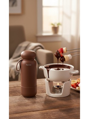 Sterna Aura Cocoa Brown Kahverengi Çelik Termos 740 ml