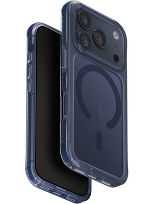 Uniq Combat iPhone 17 Pro Lacivert Magsafe Uyumlu Telefon Kılıfı