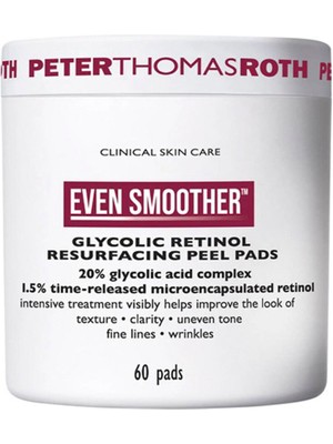 Peter Thomas Roth Even Smoother 60 Adet Glikolik ve Retinol Içerikli Peeling Ped