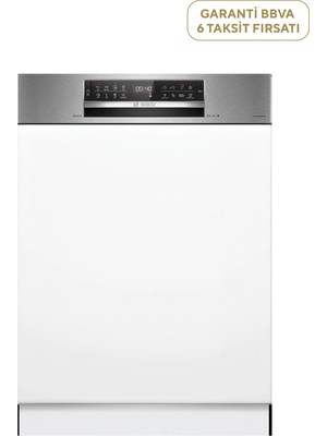 Bosch SMI6EKS81T Serie 6 Inox 8 Programlı Yarı Ankastre Bulaşık Makinesi