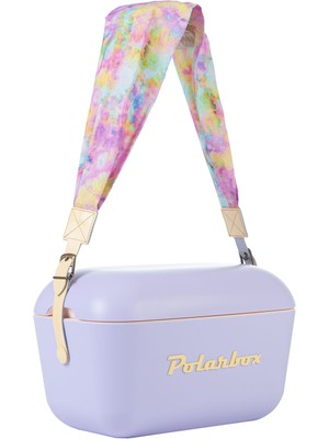 Polarbox Prinkstyle Tie Dye Yellow Kayışlı Lila Sarı Soğuk ve Sıcak Tutucu Thermo Çanta 12 Lt