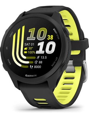 Garmin Forerunner 170 Siyah Amp Sarı Silikon Kayışlı Akıllı Saat