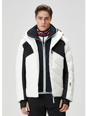 Bogner Jervis Beyaz Kapüşonlu Puff Kayak Montu
