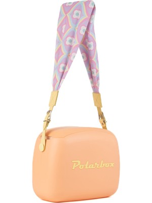 Polarbox Prinkstyle Retro Classic Orange Yellow Pamuk ve Deri Kayışlı Soğuk ve Sıcak Tutucu Yemek Çantası 6 Lt