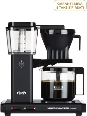 Moccamaster Kgb Select Cam Potlu Mat Siyah Filtre Kahve Makinesi