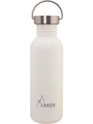 Laken Vintage Beyaz 18/8 Çelik Basic Şişe 0,75 Lt