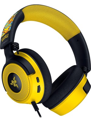 Razer Kraken V4 x Pokemon Kanto Starters Edition Kulak Üstü Kablolu Oyuncu Kulaklığı RZ04-05180300-R3M1