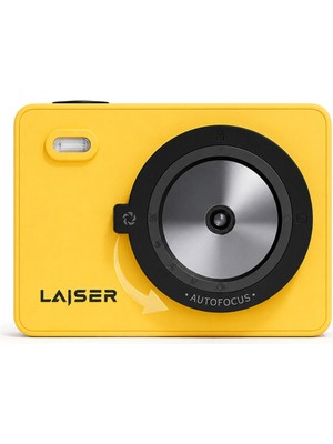Laiser Z5S Instant Kamera ve Fotoğraf Yazıcısı Sarı Şipşak Fotoğraf Makinesi