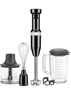 KitchenAid 5KHBV83 Aksesuarlı Onyx Black El Blenderı