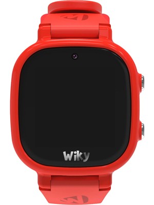 Wiky Watch Kırmızı Silikon 5e E-Sim Kartlı Akıllı Çocuk Saati