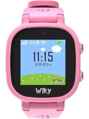 Wiky Watch Pembe 5e Esim'li Görüntülü ve Sesli Arama Akıllı Çocuk Saati