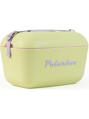 Polarbox Prinkstyle Geometric Classic Pamuk ve Deri Kayışlı Lima-Malva Soğuk ve Sıcak Tutucu Termal Çanta 20 Lt