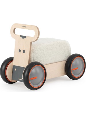 Mamatoyz Driveme Soft Oyuncak Depolu Inek Figürlü Ahşap Yürüteç