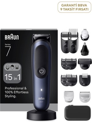 Braun Hepsi Bir Arada Series 7 Islak ve Kuru 15'i 1 Arada Tıraş Kiti AIO7580