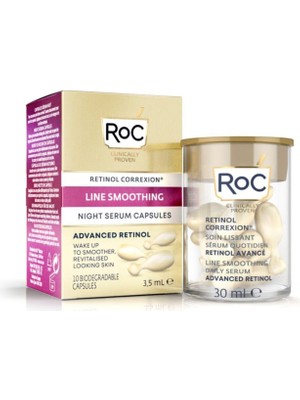 Roc Retinol Correxion Line Smoothing Night Serum Retinol Kırışıklık Karşıtı Gece Bakım Kapsül Serum 10 Adet