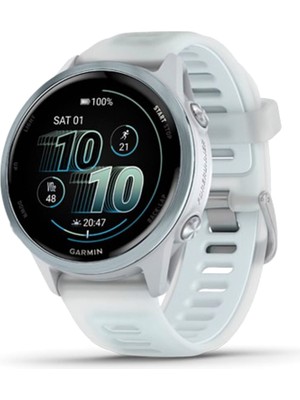 Garmin Forerunner 570 42 mm Bulut Mavisi Beyaz Silikon Kayışlı Akıllı Saat