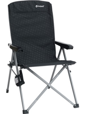 Outwell Campo Recliner 3 Kademeli Konforlu Katlanır Siyah Kamp Sandalyesi