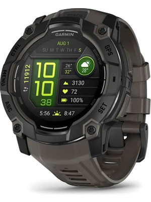 Garmin Instinct 3 50 mm Amoled Kömür Siyahı Akıllı Saat