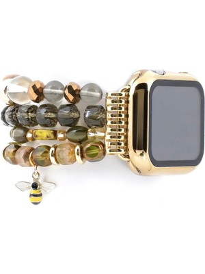 Gwelry Honey Stretchy 42/49 mm Apple Watch Uyumlu Kadın Akıllı Saat Kordon