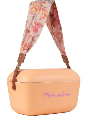 Polarbox Prinkstyle Flower Klasik Deri Kayışlı Sorbet Rose Soğuk ve Sıcak Tutucu Termal Çanta 12 Lt