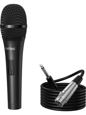 Fifine K6 Karaoke ve Sahne Profesyonel Dinamik El Mikrofonu