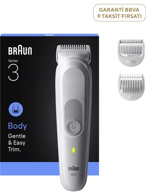 Braun Series 3 BG3530 Islak ve Kuru Vücut Tıraş Makinesi