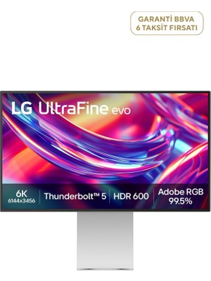 Lg 32U990A-S Ultrafine Evo 32" 5ms (Gtg) 60Hz (Hdmı+Dp+Type-C X3+Thunderbolt 5 X2) 6k (6144X3456) Displayhdr 600 Pivot Nano IPS Monitör
