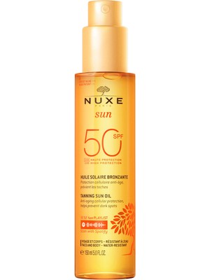 Nuxe Yüz ve Vücut Yağı Spf 50 Bronzlaştırıcı