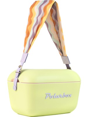 Polarbox Prinkstyle Ondas Classic Lima-Malva Pamuk ve Deri Kayışlı Soğuk ve Sıcak Tutucu Thermo Box 20 Lt