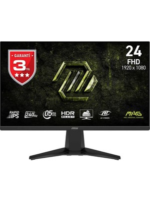 MSI Mag 245F X24 23.8" 240Hz 0.5ms Full Hd Freesync Premium Rapid IPS Gaming Monitör