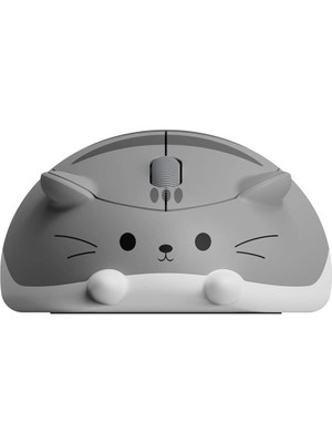 Akko x Waigua Cat Grey Mimo Simetrik Kablosuz Mouse