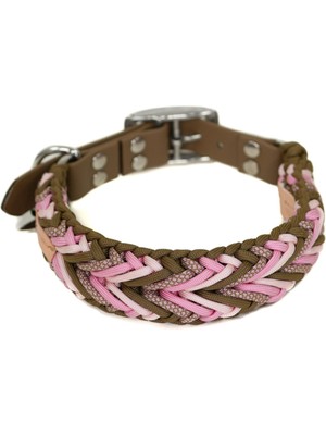 Redzill Grace Paracord Kahverengi Köpek Boyun Tasması