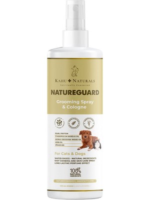 Kahu Naturals Natureguard Organik Zararlılara Karşı Doğal Koruma Tüy ve Deri Bakımı Kedi ve Köpek Parfümü 250 ml