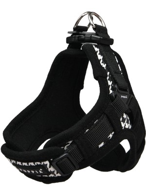 Puppia Egon Harness x Siyah Köpek Göğüs Tasması