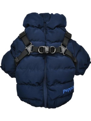 Puppia Soft Jumper Lacivert Tasmalı Köpek Montu