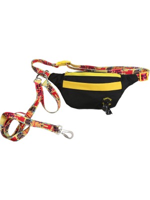 Pawlook Handsfree Free Bag Siyah Tasma Köpek Gezdirme Kayışı