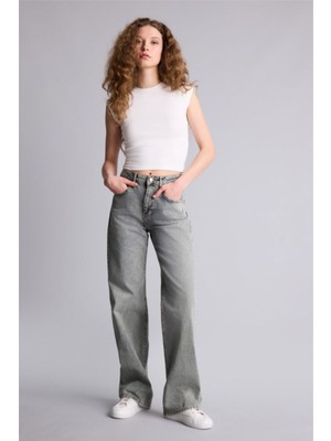 Defacto Kadın Jean Pantolon H0133AX/NM55 Grey
