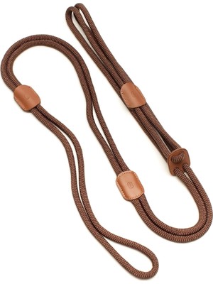 Zoe Pet Atelier Kahverengi Paracord Deri Hepsi Bir Arada Köpek Göğüs Tasması
