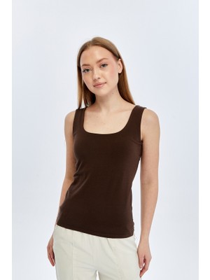 Fashion Friends Kadın Atlet 26Y0266K1 Kahve