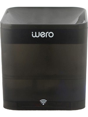 Wero Siyah Plastik Otomatik Su Temizleme Özellikli Wifi Bağlantılı Uv Lamba Akıllı Kedi Köpek Su Pınarı 2.2 Lt