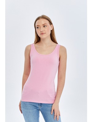 Trender Uzun Kadın Atlet 586-04 Pembe