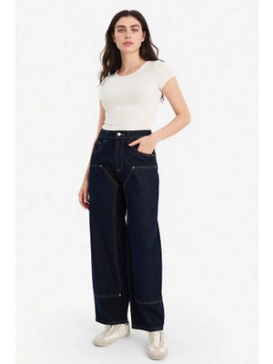 Defacto Kadın Jean Pantolon G1406AX/NM82 Blue Black