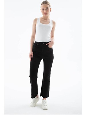 Fashion Friends Kadın Jean Pantolon 26Y0294K1 Siyah