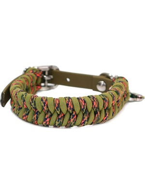 Redzill Forest Paracord Yeşil Köpek Boyun Tasması