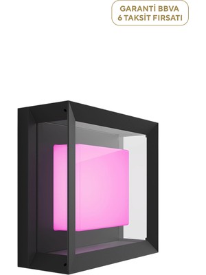 Philips Hue Econic Kare Aplik Dış Mekan Akıllı Duvar Lambası
