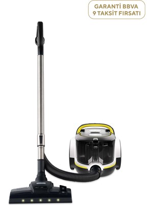 Karcher Vcc 6 Cyclonex Dualcontrol B&w Toz Torbasız Turbo ve LED Başlıklı Elektrikli Süpürge
