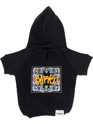 Hypet Fashion Bark Hoodie Siyah Köpek Kıyafeti