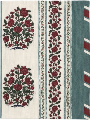 Uniqlooms Heaven Desenli Organik Saf Pamuk 4 Katlı Tek Kişilik Müslin Yatak Örtüsü 180 x 240 cm
