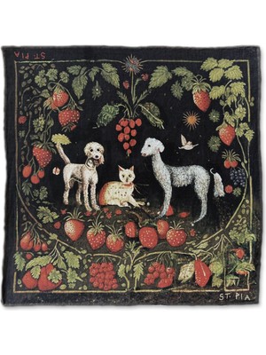 St. Pia Berry Bff Köpek Bandana